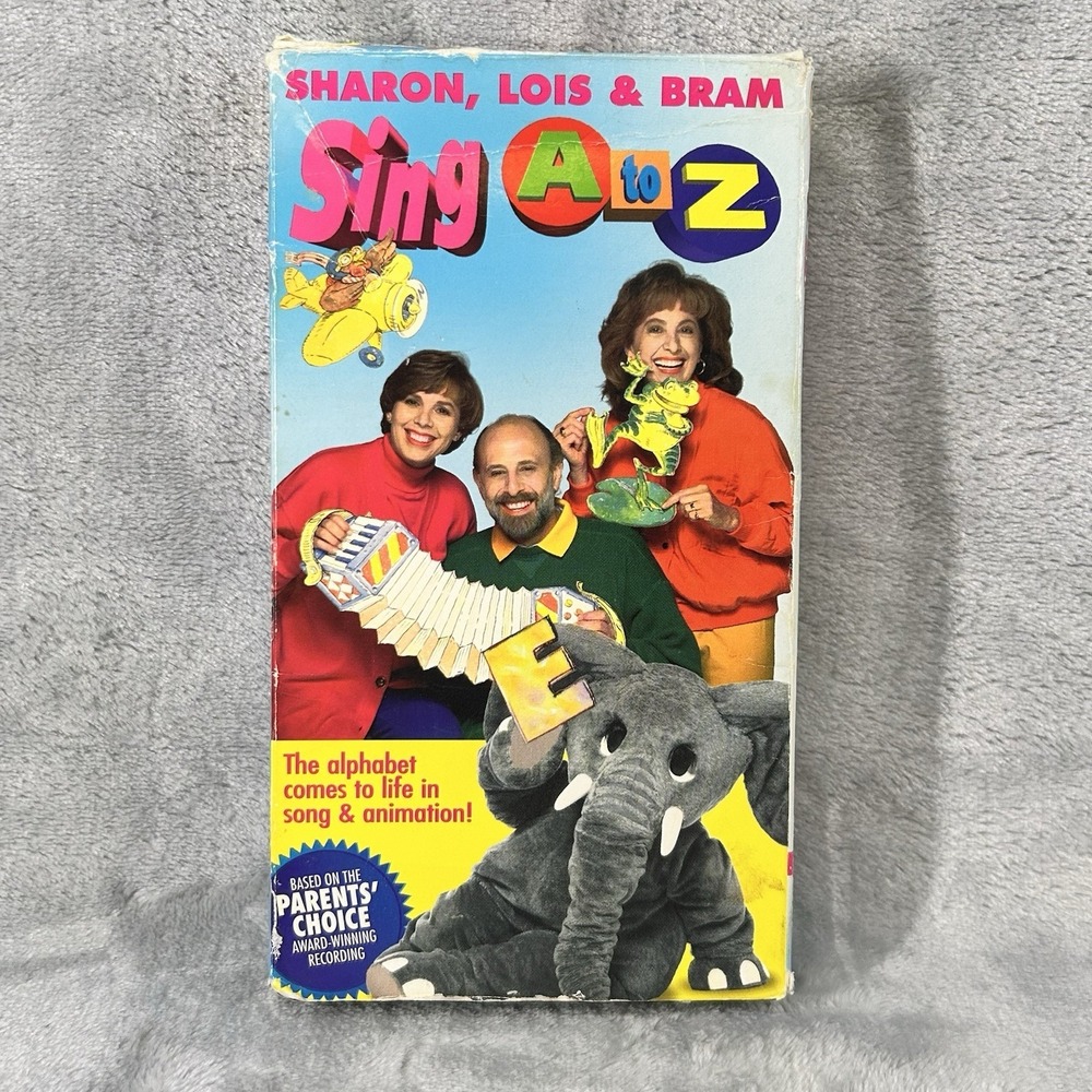 Sharon Lois Bram Sing A to Z VHS 1994 Elephant Show Kids Educational Nickelodeon